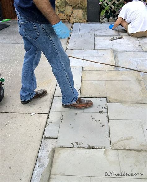A typical concrete driveway costs between $65 to $150 per square metre, with price variations due to materials and labour. DIY STAMPED CONCRETE TILE TUTORIAL - Do-It-Yourself Fun Ideas | Diy stamped concrete, Diy ...