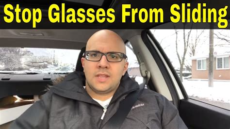 how to stop glasses from sliding down your face fix loose glasses youtube