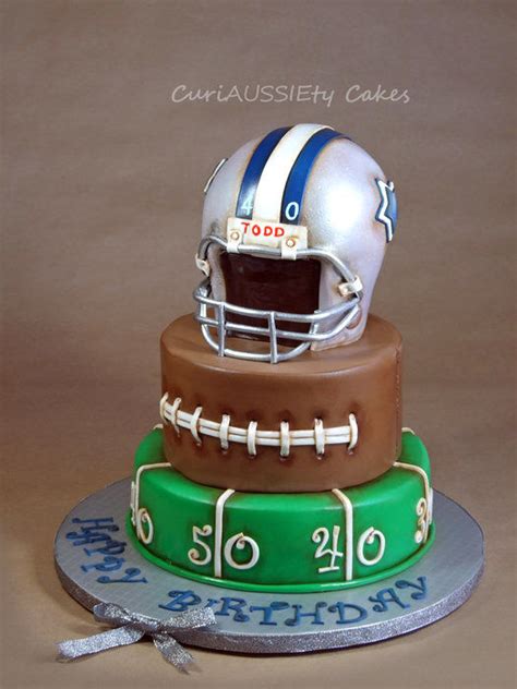 Pour the batter into the prepared pan. Time for Kickoff: Football Cake Ideas for the Win
