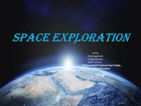 Space Exploration Ppt