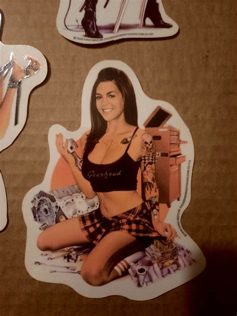 Large Dave Nestler Pin Up Girl Stickers Hot Girls Art Stickers Set Of 9 Ebay