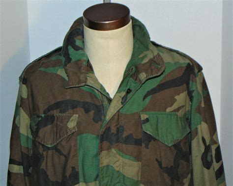 Genuine Us Military 1984 Camo M 65 Field Jacket Zipp Gem