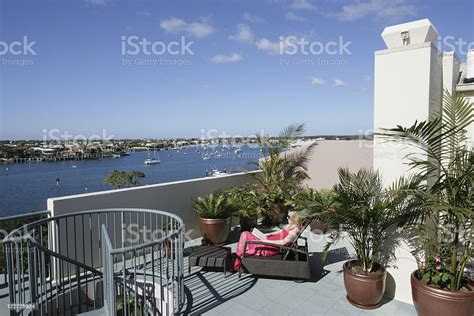 Beautiful View From Rooftop Balcony Stock Photo Download Image Now