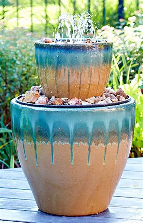 Homemade Outdoor Water Features Diy Tiered Water Fountain Addicted