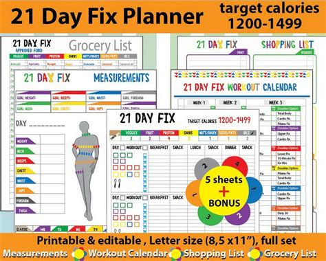 It gives you even more variety with meal planning. 21 day fix meal planner, 1200 calorie diet plan, Food ...