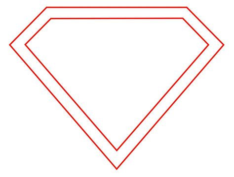 Blank Superman Logo Template