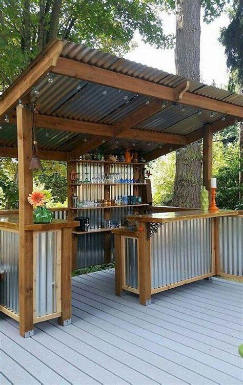 Awesome Rustic Outdoor Kitchen And Bar