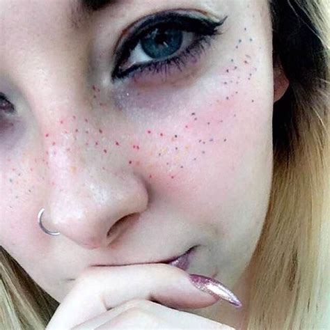 rainbow freckles tattoo cute trend or a risky fad