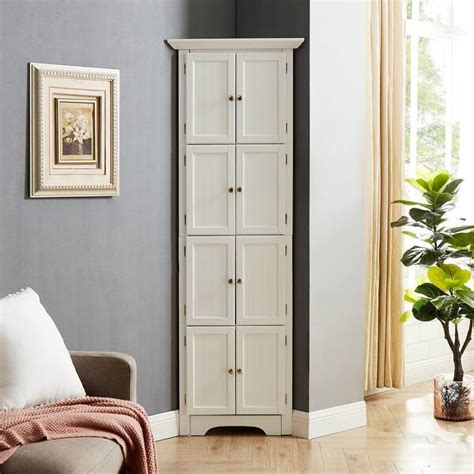 72 Tall Corner Cabinet With 8 Doors And 4 Shelves On Sale Bed Bath
