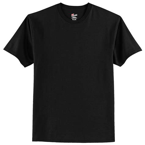 Hanes 5250 Authentic 100 Cotton T Shirt Black Full Source