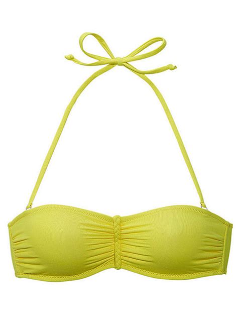 Yellow Underwired Bandeau Bikini Top By Buffalo Swimwear365