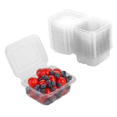 Buy Laojbaba Disposable Transparent Plastic Packaging Box 50 Count