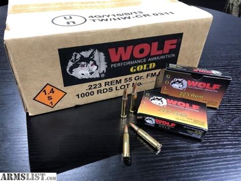 Target sports usa carries the entire line of wolf polyformance ammunition for sale online with free shipping on bulk ammo including this wolf performance 223 remington. ARMSLIST - For Sale: 1000 Round Cases ** WOLF GOLD ** 223 Remington