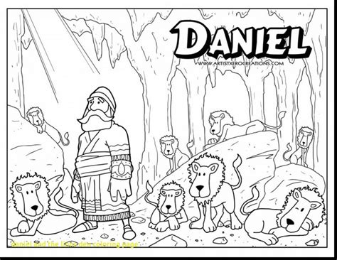 Bible Coloring Pages For Kids Daniel And Lions Den Smart