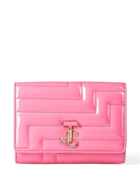 Jimmy Choo Avenue Patent Clutch Farfetch