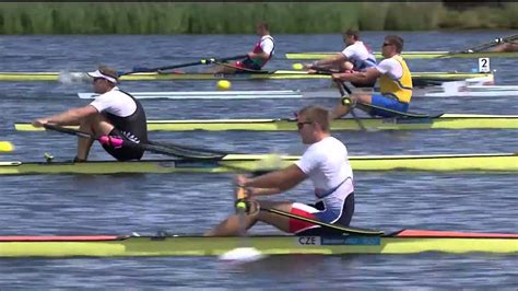 Mens Single Sculls Rowing Replay London 2012 Olympics Slow Mo Segments