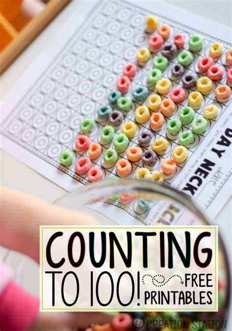 Counting To 100 Free Printables For 100th Day Of School Homeschool
