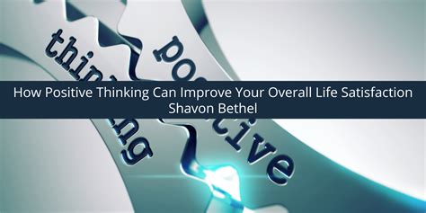Shavon Bethel Positive Thinking - Shavon Dion Bethel | Shavon Dion Bethel