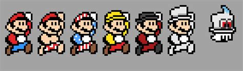 Mario 3 Odyssey Outfits W Cappy Pixel Art Maker