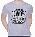 CreativiT Graphic Printed T-Shirt for Unisex Motivational Quotes Tshirt ...