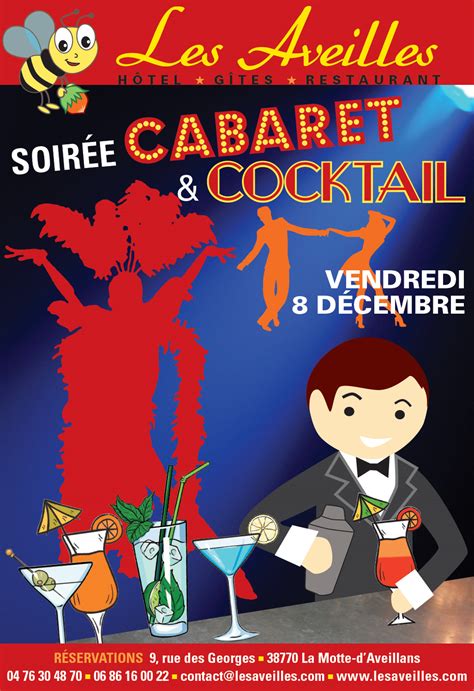 Soirée Cabaret And Cocktails Le Vendredi 8 Décembre 2017