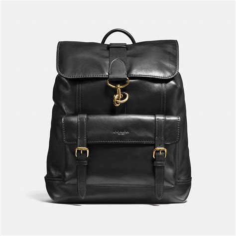 Coach Bleecker Backpack Mens In Old Brassblack Modesens Leather