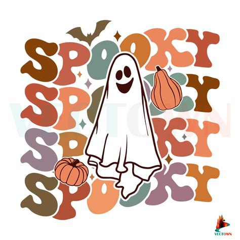 Retro Halloween Spooky Vintage Svg Digital File