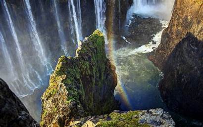 Sharp Nature Wallpapers Rocks Victoria Falls Desktop