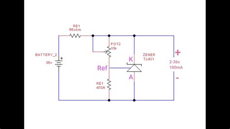 Adjustable Shuntzener Regulator Circuit Using Tl431