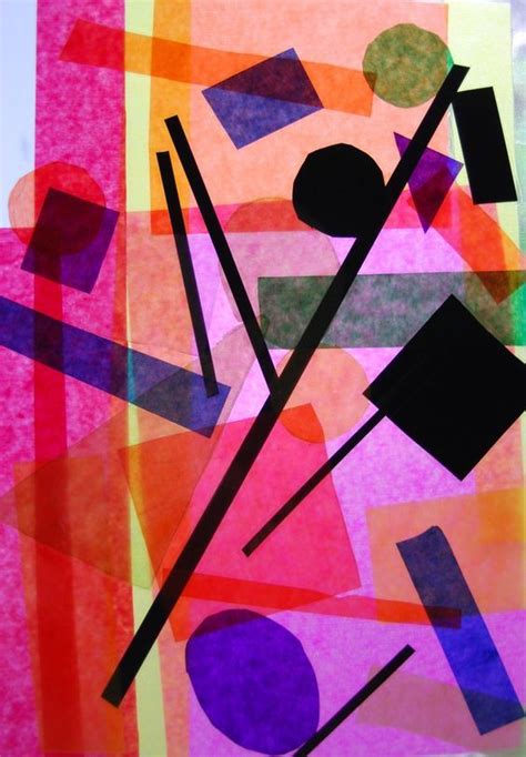 Weitere ideen zu kunstunterricht, kunst, kunstproduktion. Kandinsky mit Durchblick, Kunstunterricht Grundschule, Anke Kremer (mit Bildern) | Kunst ...