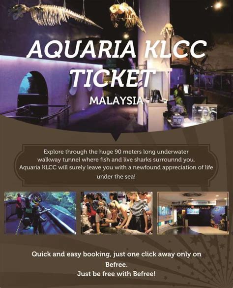 Complete your water attractions by visiting sunway lagoon, right after you have. Aquaria KLCC Ticket