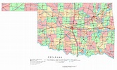 Large Roads And Highways Map Of Oklahoma State With N - vrogue.co