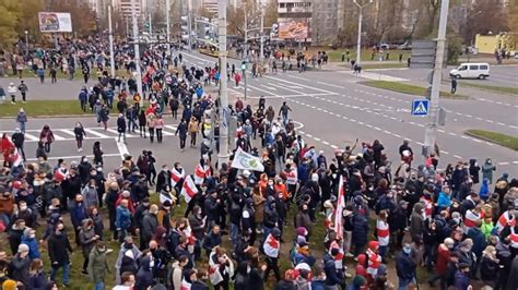 Belarus Thousands Join Fresh Anti Lukashenko Protest In Minsk Video