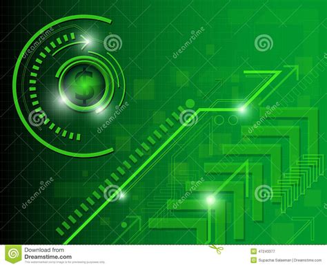 Green Money Abstract Background Stock Vector
