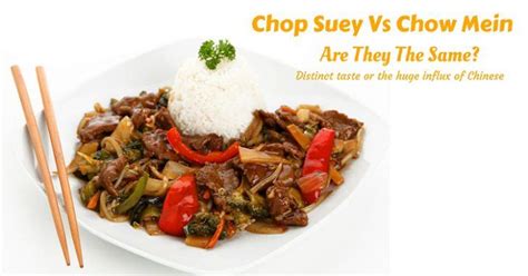Chop Suey Vs Chow Mein Are They The Same