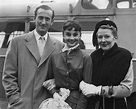 Audrey Hepburn with her mother, Ella van Heemstra, and her fiancé ...