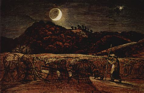 Samuel Palmercornfield By Night Moonlight Painting Muse Art Moonlight