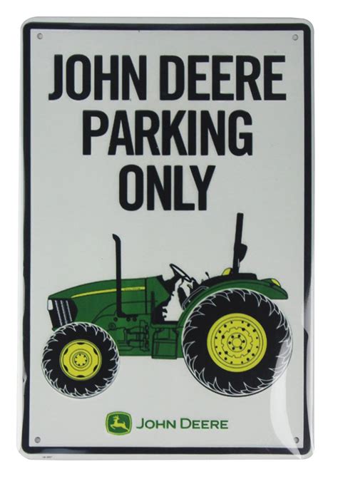 John Deere Parking Only Farm Tractor Tin Metal Sign 0388a