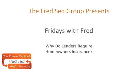To protect what you keep inside it, you'll need to turn to the. Why Do Lenders Require Homeowners Insurance? - Fridays ...