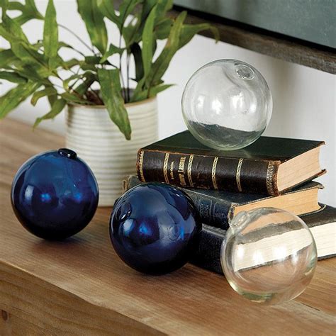 Decorative Glass Balls Set Of 4 Decorative Glass Balls Glass Sphere