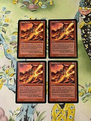 Creatures and tribals share the same set of subtypes. 4x Tribal Flames | Invasion | MTG Magic The Gathering ...