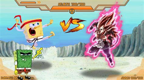 Brawl Mugen Spongebob Squarepants And Abrasive Spongebob Vs Vegeta