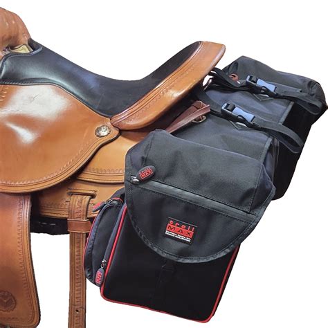 Trailmax 500 Series Back Pocket Saddlebags W Colored Piping