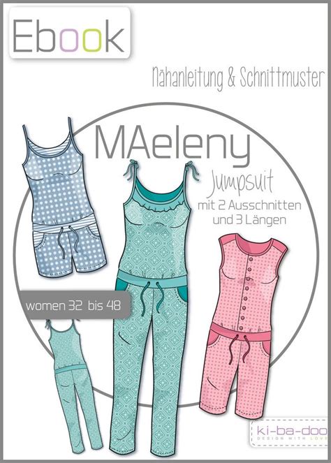 Ich zeige dir heute wie du diese tolle sommer shorts mit kostenlosem schnittmuster nähen kannst. Ebook Jumpsuit MAeleny - Schnittmuster und Anleitung als PDF, versandkostenfrei | Schnittmuster ...