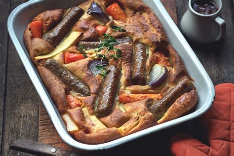 Once almost cooked remove from the oven, add a bit more oil to the dish if needed, turn the oven up to 220°c and place dish back in the oven until the oil is hot. Healthier Toad in the Hole with Root Vegetables Recipe | Quorn