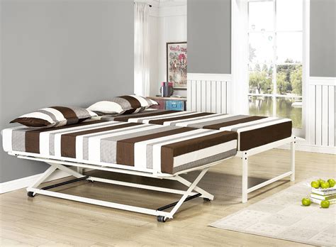 Archer 17h Platform Daybed Bed Frame With Pop Up Trundle And Mattresses
