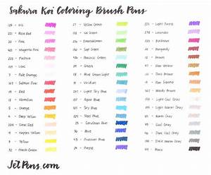 Jetpens Com Sakura Koi Coloring Brush Pen 48 Color Set Coloring