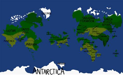 Final Map Of Altreal Worldbuilding