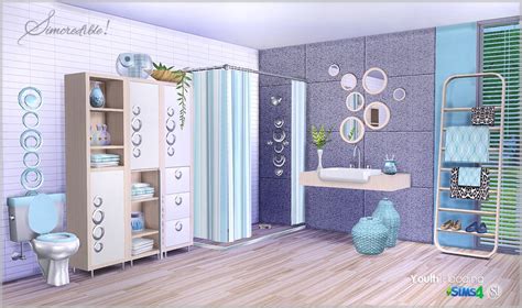 Sims 4 Ccs The Best Youth Flooding Bathroom Set By Simcredible Designs