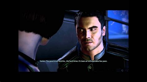 Mass Effect 3 Femshep Kaidan Romance Scene Youtube